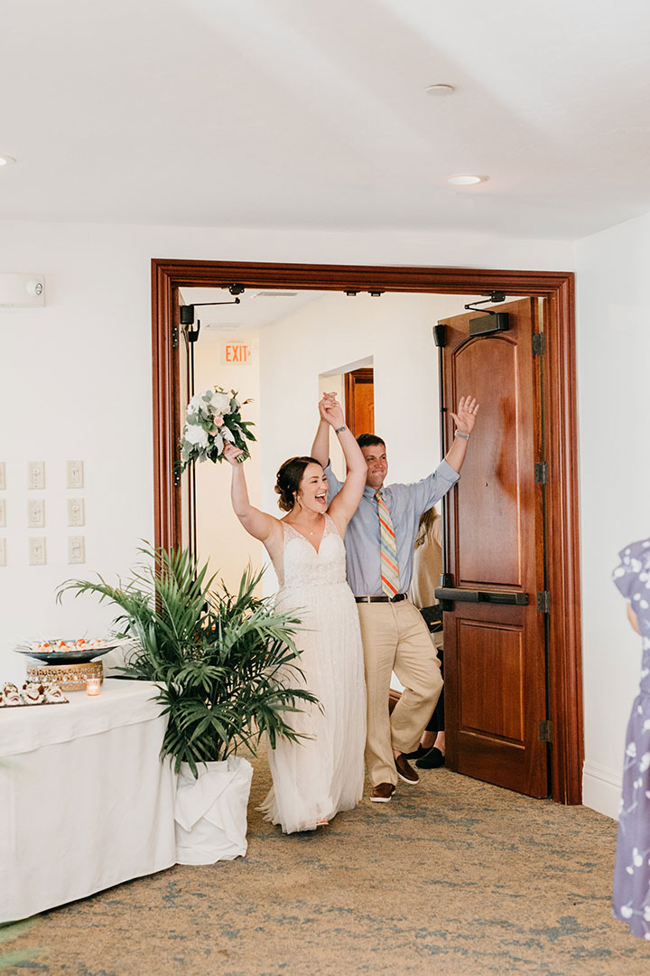 The Beaming Bride Wore Martin Thornburg "Stanza" To Her Florida Keys Wedding