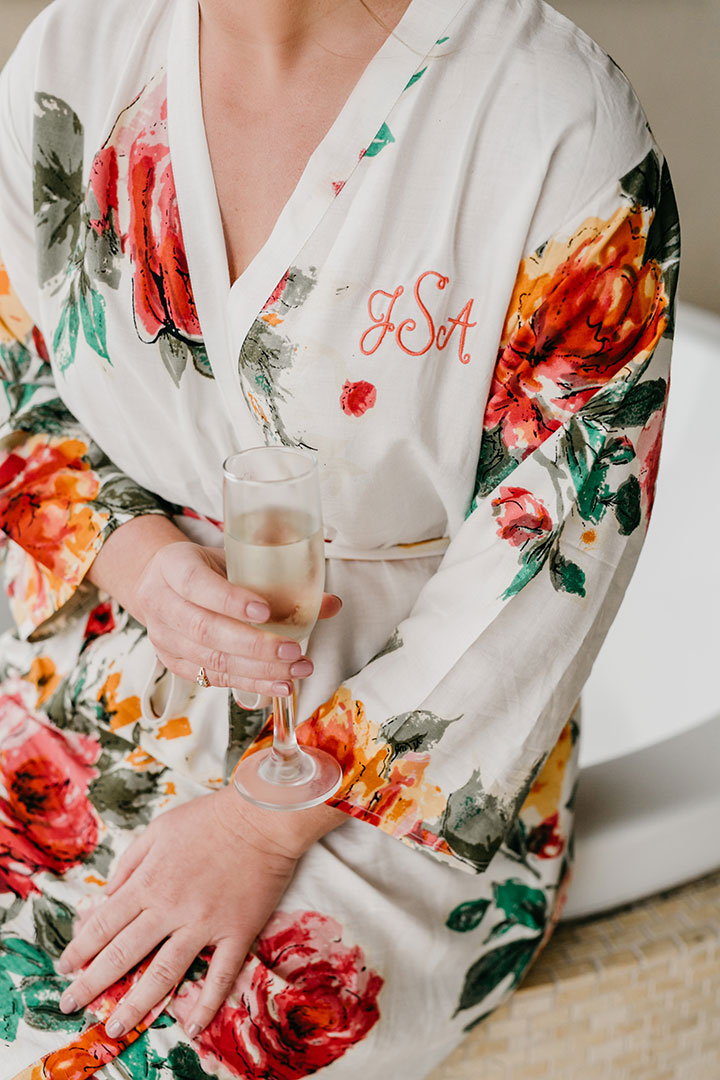 The Beaming Bride Wore Martin Thornburg "Stanza" To Her Florida Keys Wedding