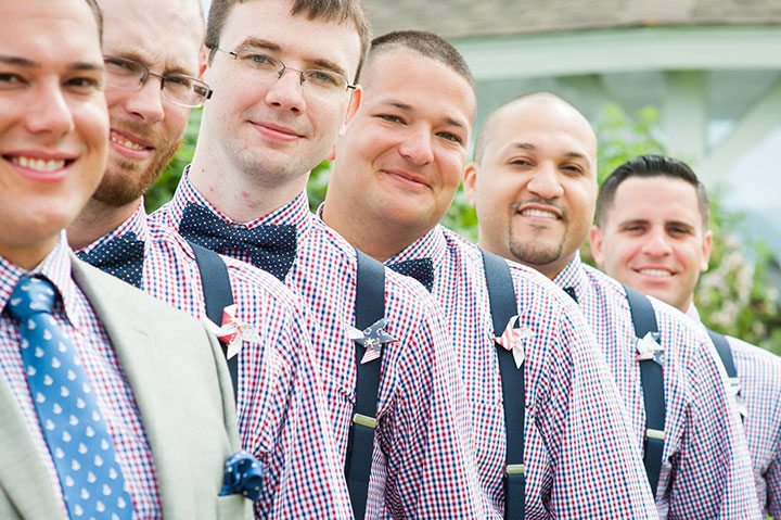 A Little Red, White & Blue Real Wedding Inspo