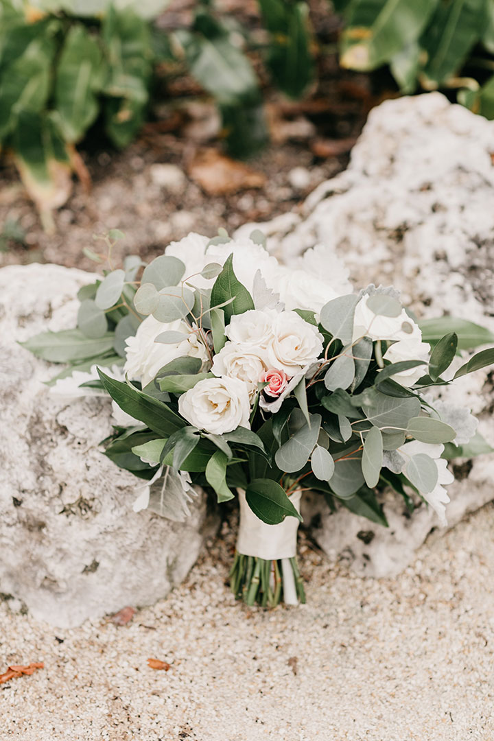 The Beaming Bride Wore Martin Thornburg "Stanza" To Her Florida Keys Wedding