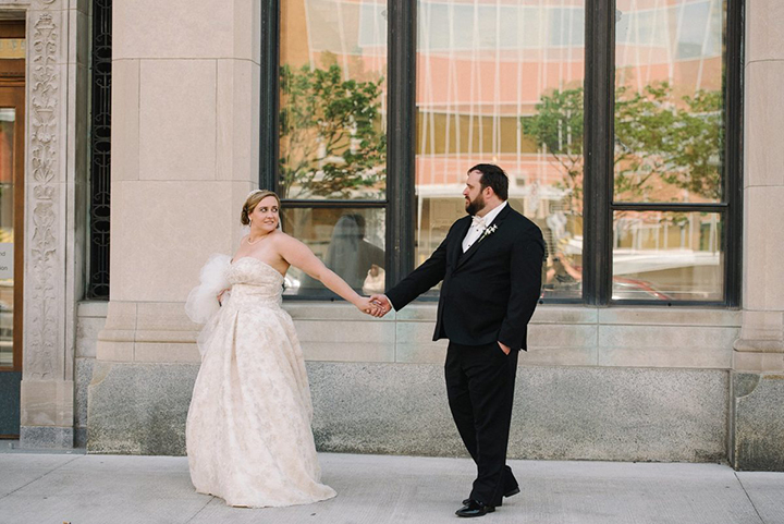 Lovely Bride Wears Two Martin Thornburg Wedding Gowns
