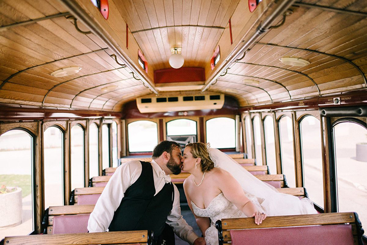 Lovely Bride Wears Two Martin Thornburg Wedding Gowns