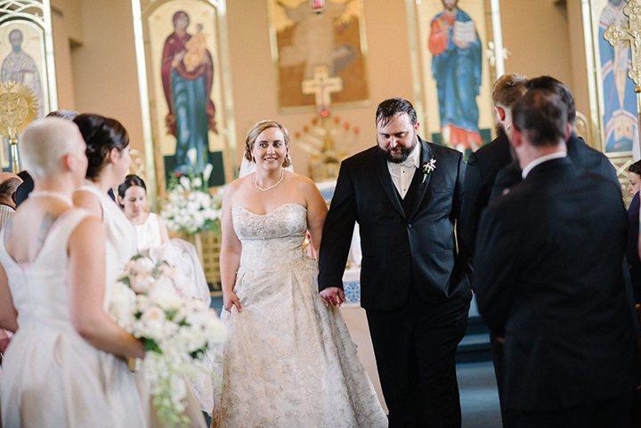 Lovely Bride Wears Two Martin Thornburg Wedding Gowns