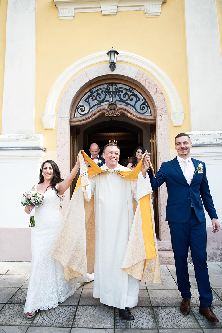 Stunning Bride Wears "Amber" To Her Wedding In Slovakia
