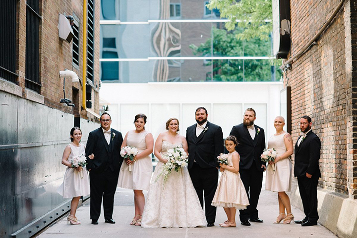 Lovely Bride Wears Two Martin Thornburg Wedding Gowns