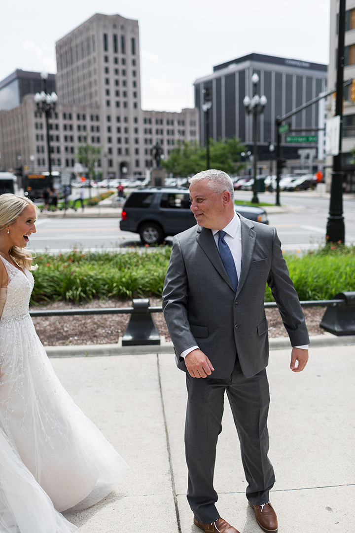 Martin Thornburg "Stanza" Looked Custom-Made For This August Bride