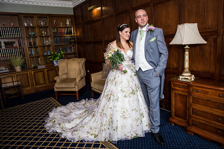 Finding "The One" With Martin Thornburg Strapless, Floral Organza Gown