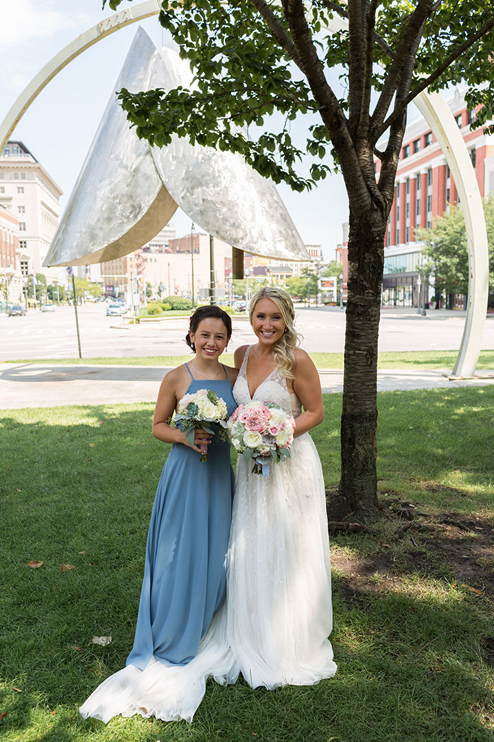 Martin Thornburg "Stanza" Looked Custom-Made For This August Bride