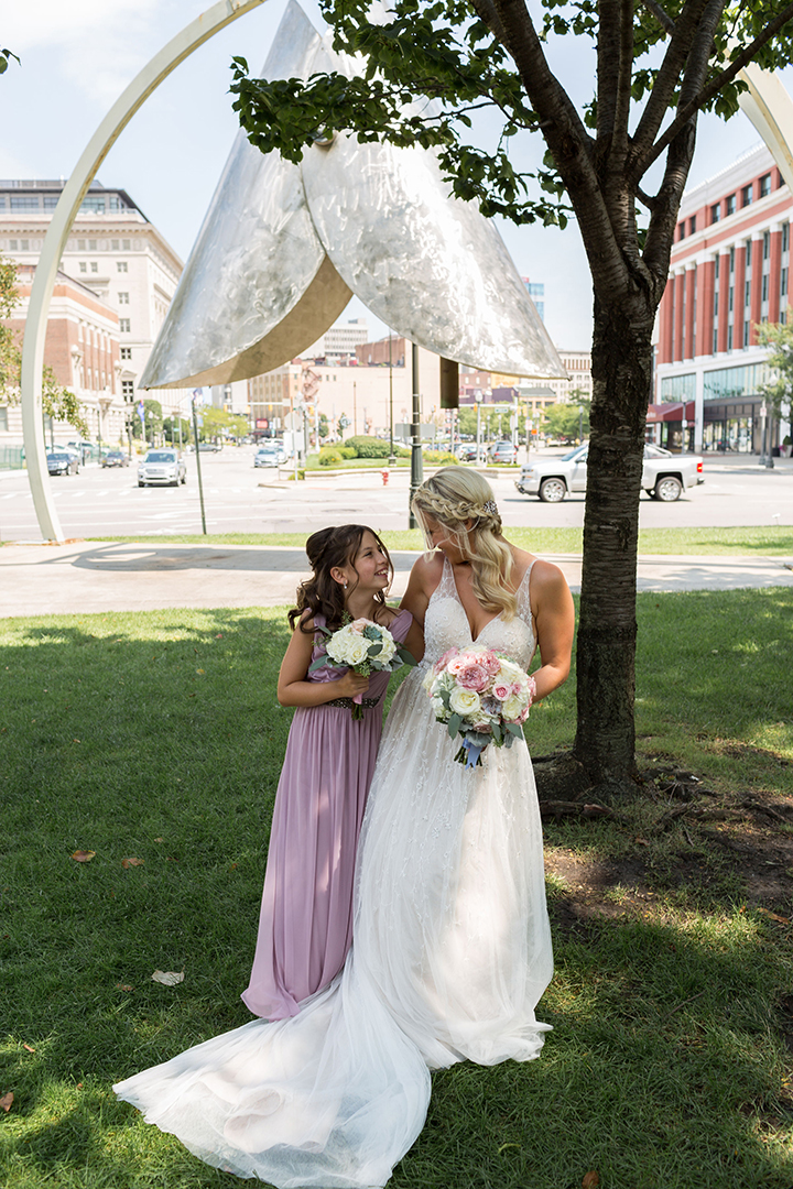 Martin Thornburg "Stanza" Looked Custom-Made For This August Bride