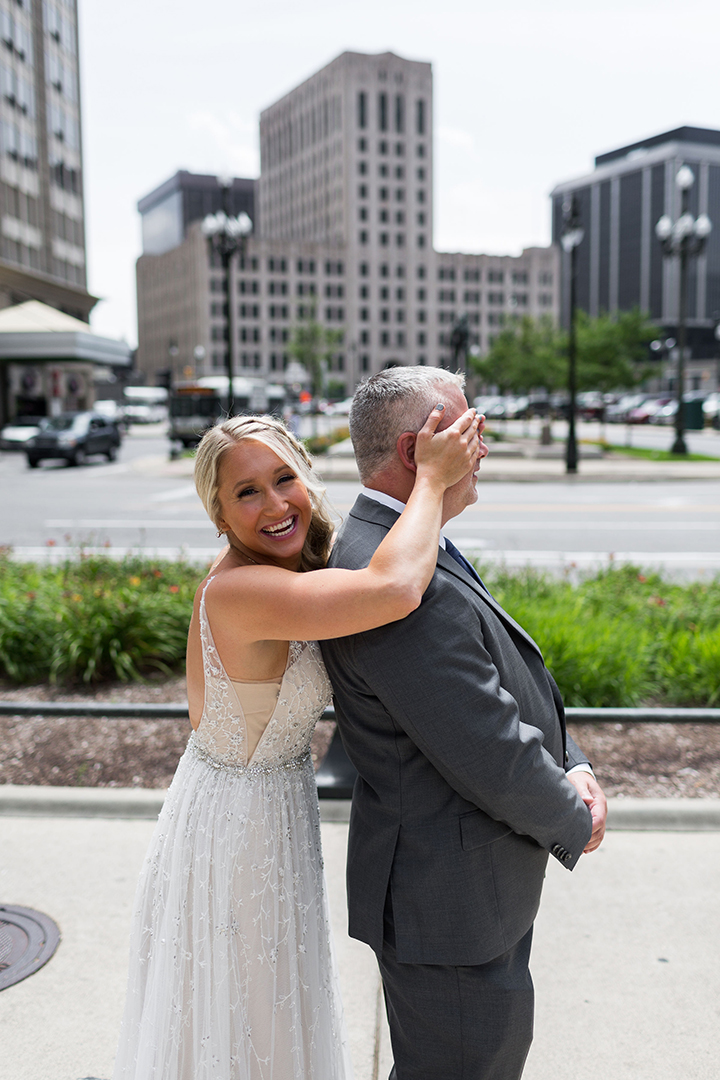 Martin Thornburg "Stanza" Looked Custom-Made For This August Bride