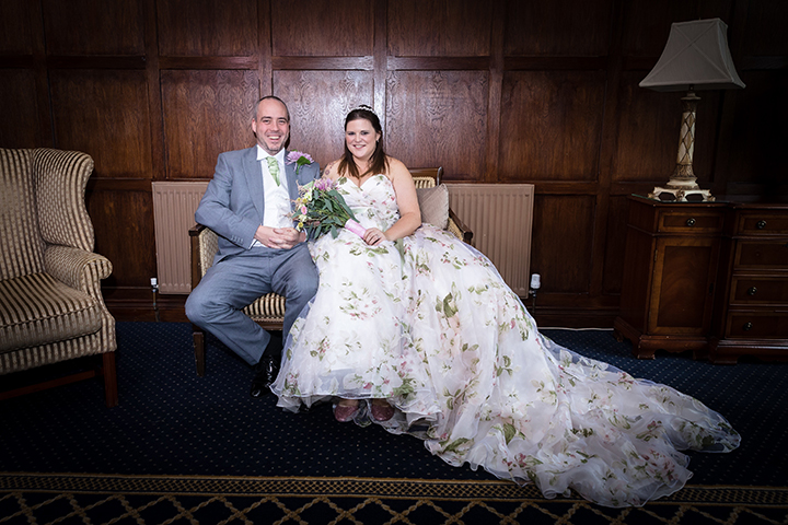 Finding "The One" With Martin Thornburg Strapless, Floral Organza Gown