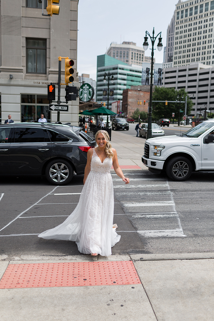 Martin Thornburg "Stanza" Looked Custom-Made For This August Bride