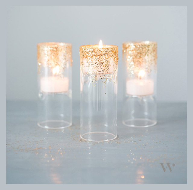  we ❤ this!  moncheribridals.com #glitterweddingvotives