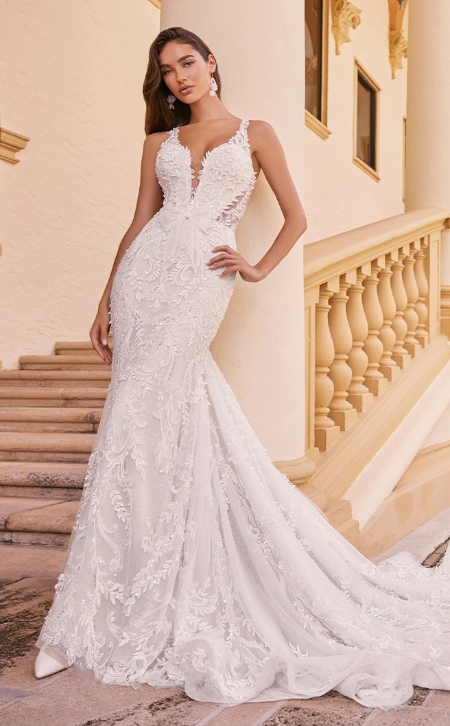 Fit and flare wedding dress