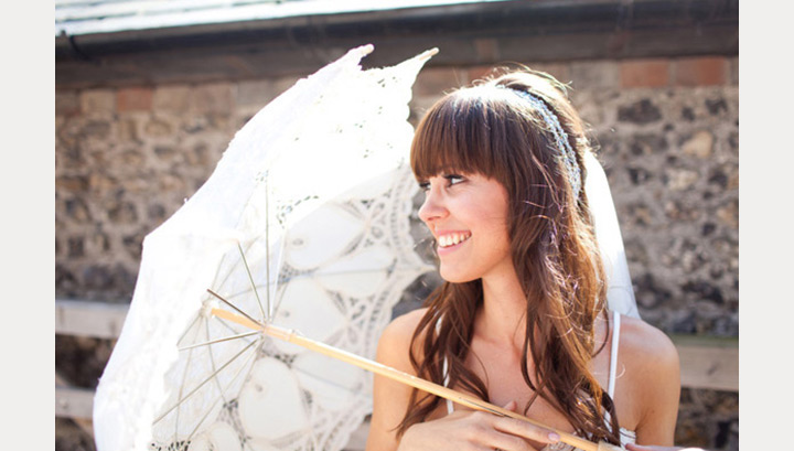 40 Beautiful Brides With Bangs Desktop Image