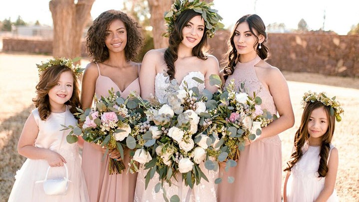 Organic Elegance Styled Shoot from Belle The Magazine Featuring Mon Cheri Bridals Desktop Image