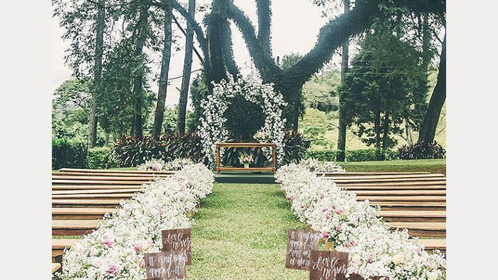 Rustic Wedding Aisle Signs from Mulberry Market Design Desktop Image