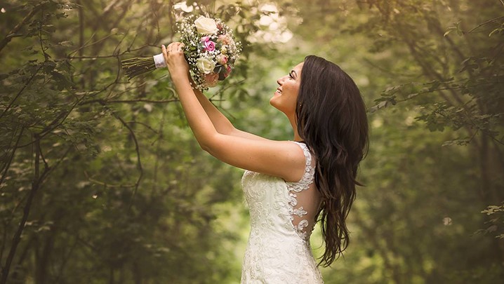 Stunning Bride Wears "Amber" To Her Wedding In Slovakia Desktop Image