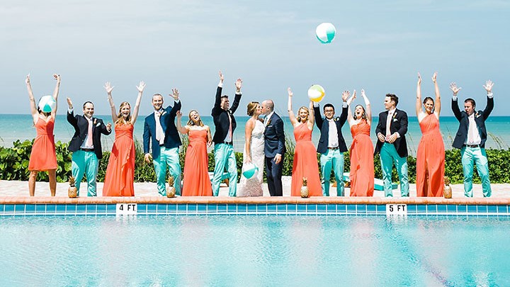 Summer Wedding Beach Ball Photo Op Desktop Image