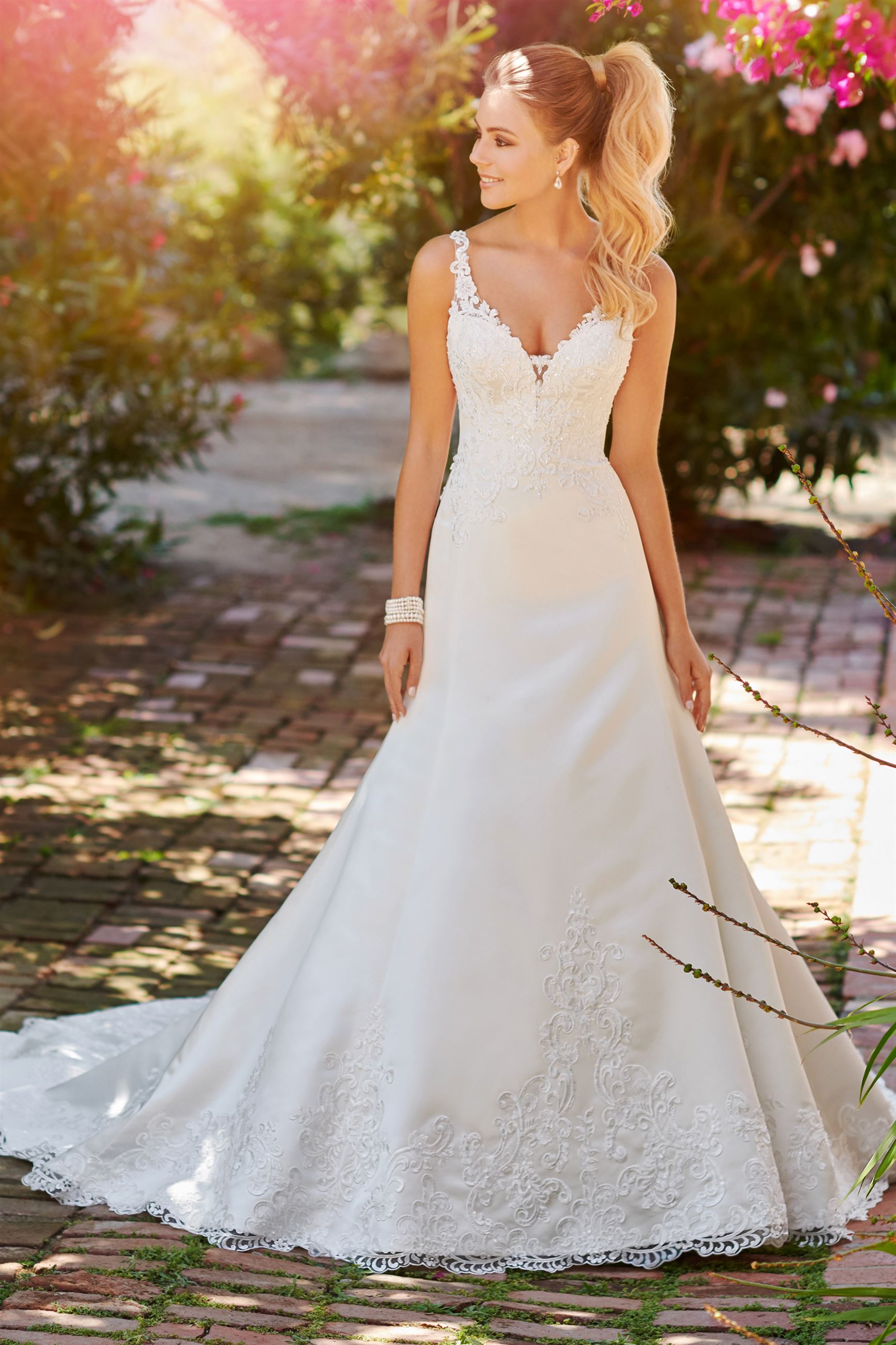 A line sales fitted wedding dresses