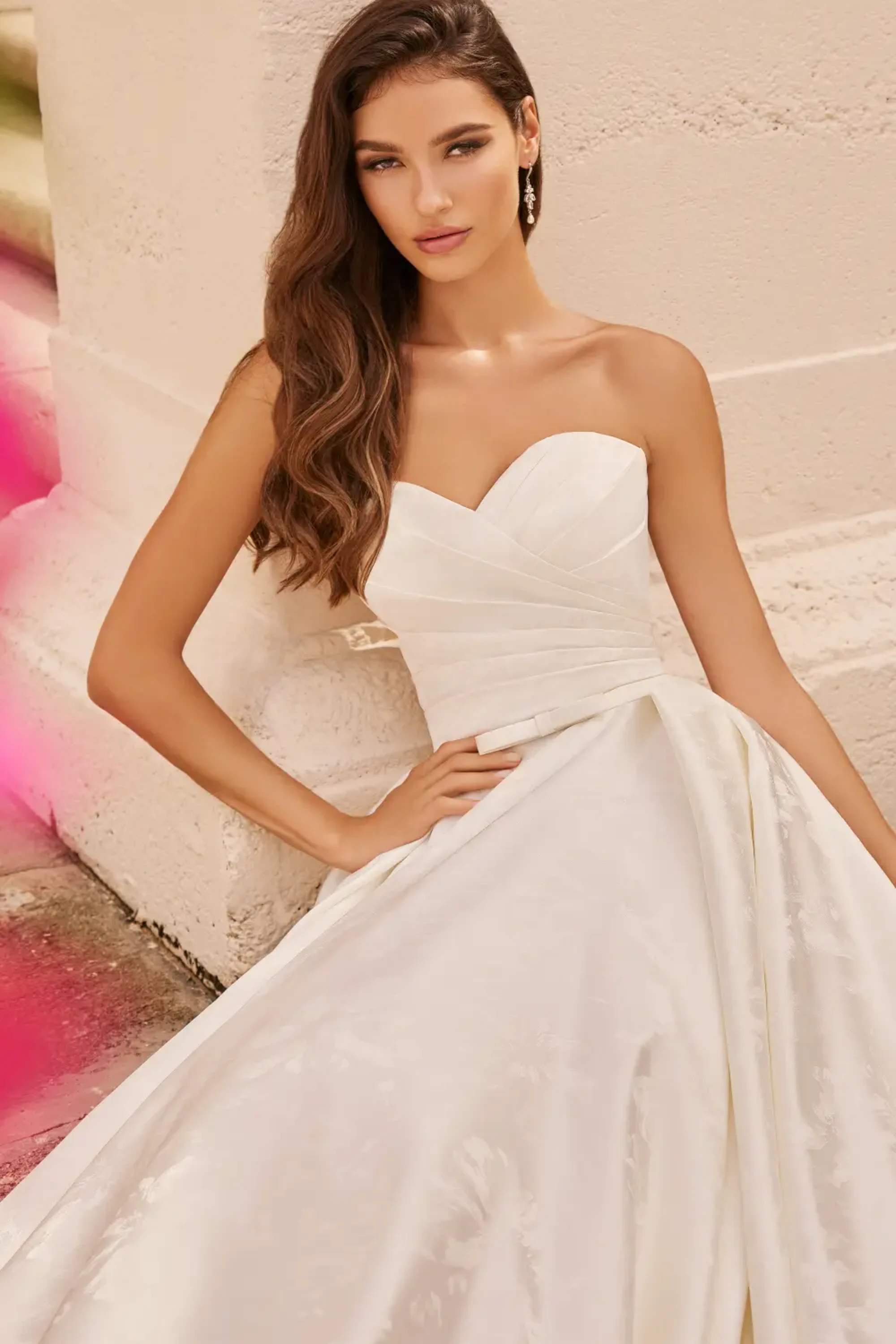 Finn: Strapless Sweetheart Ball Gown Wedding Dress with 80 Inch